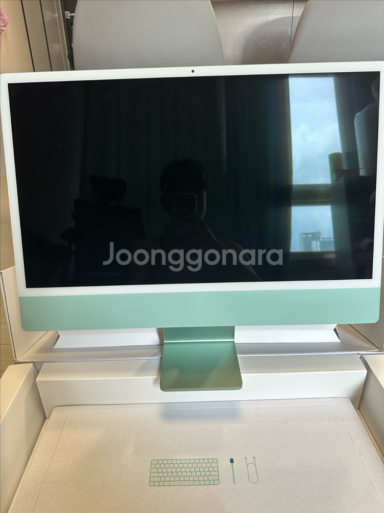 아이맥 M1 24인치 8gb 512ssd 그린--0