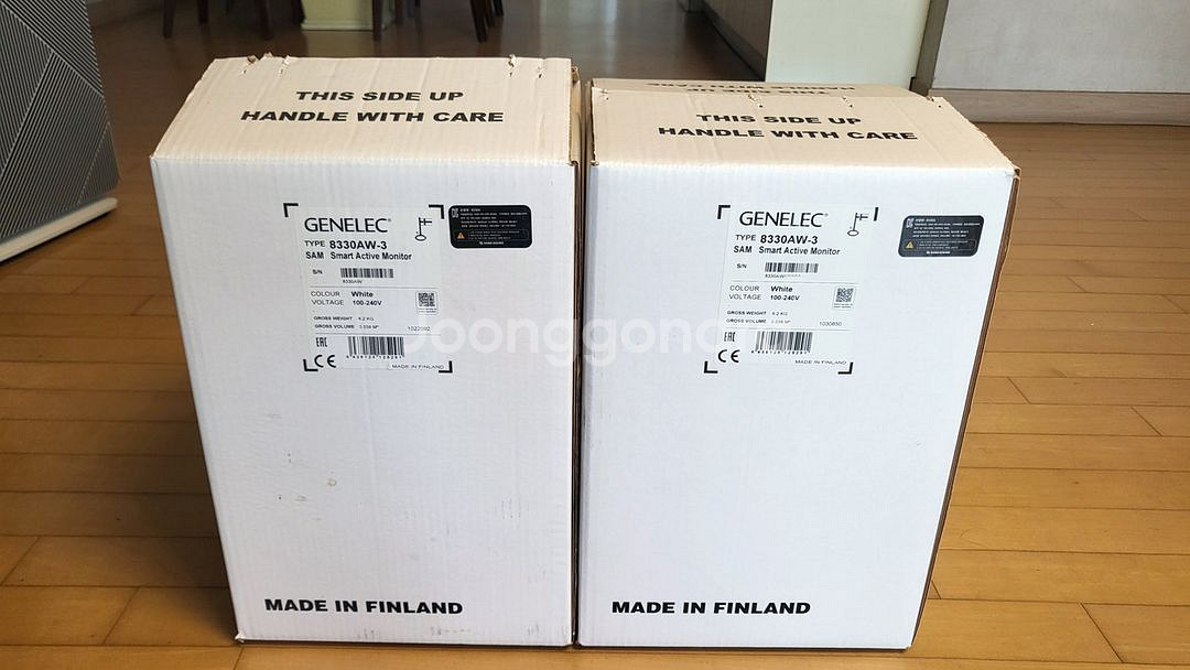 제네렉(Genelec) 8330a 화이트 1조(2개)--6