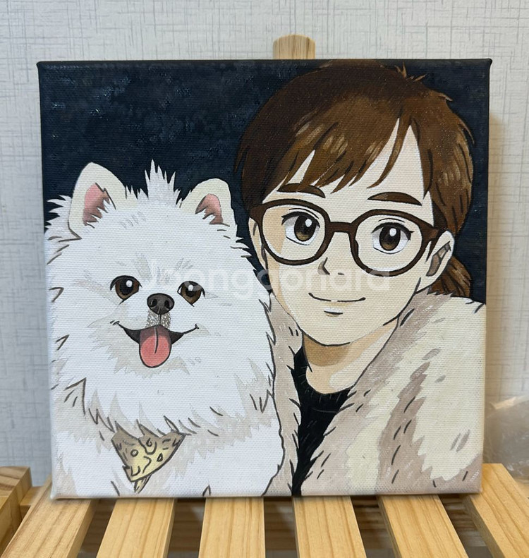 감성 반려동물 & 인물 그림 그려드려요! 주문제작--3