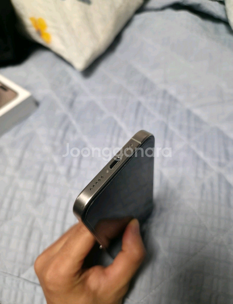 아이폰15프로 256GB 내추럴 티타늄--2