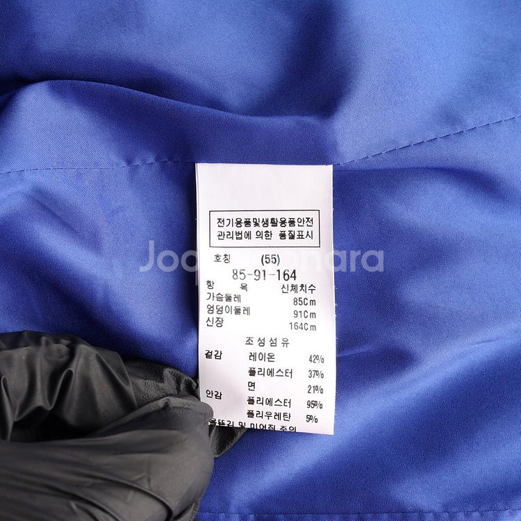 [S]모조에스핀 베이지 트위드 브이넥 노카라 더블 재킷--5