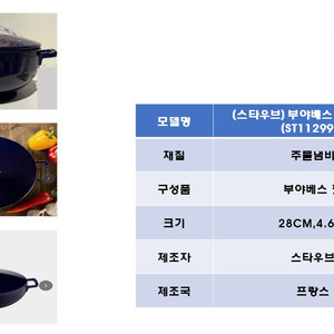 스타우브 부야베스팟 다크블루