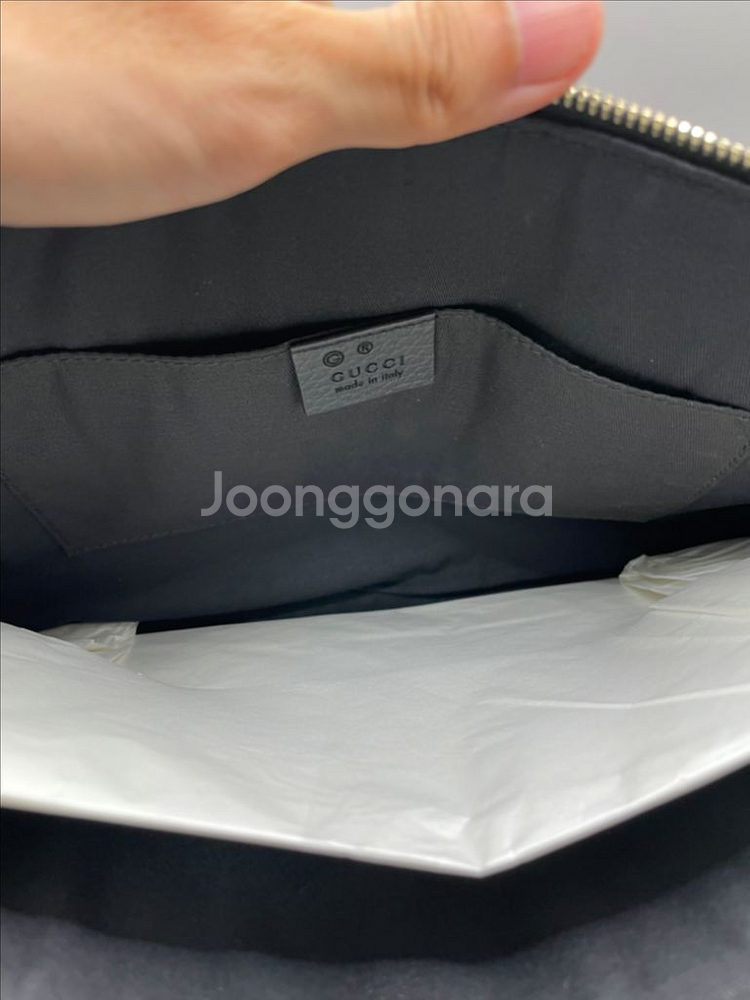 구찌 레더 뱀부 클러치백 449652--4