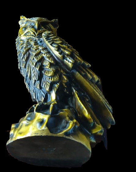 대형 황동 부엉이 조형물 앤틱 인테리어 이미지