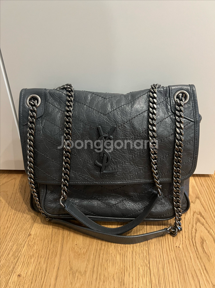 생로랑 니키 미디움 블랙 / YSL NIKI Mediu--0