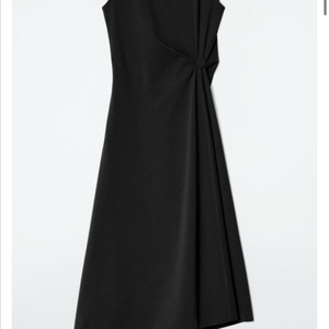 COS 코스 트위스트 디테일 미디 드레스 블랙 s 새것