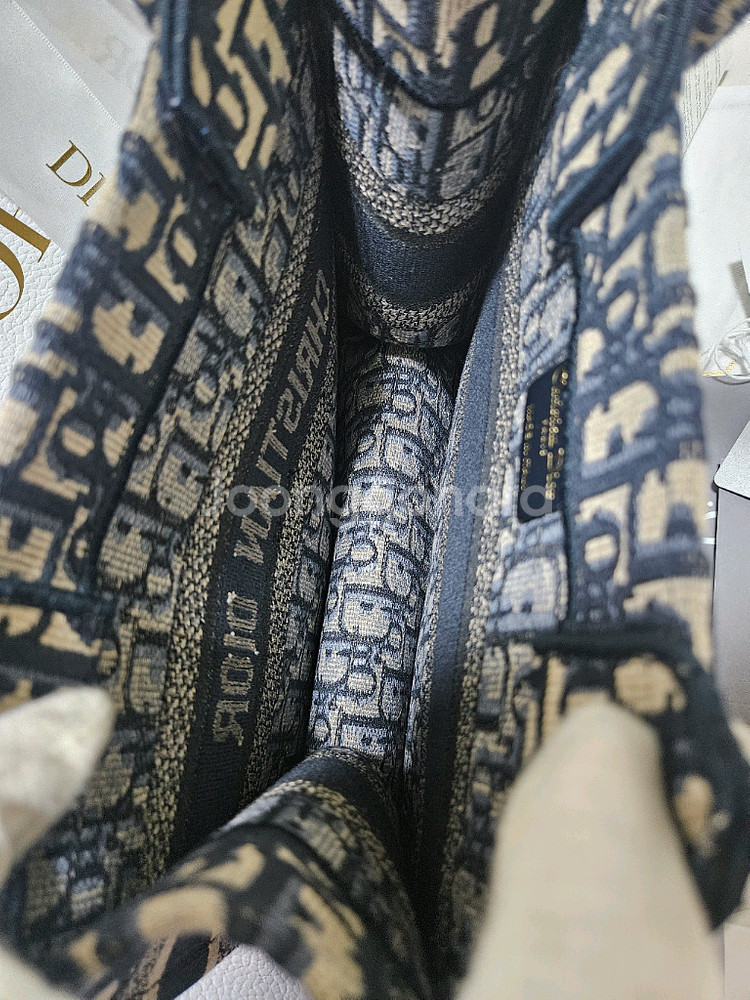 [새상품] 디올 오블리크 북 토트 백 S size--7