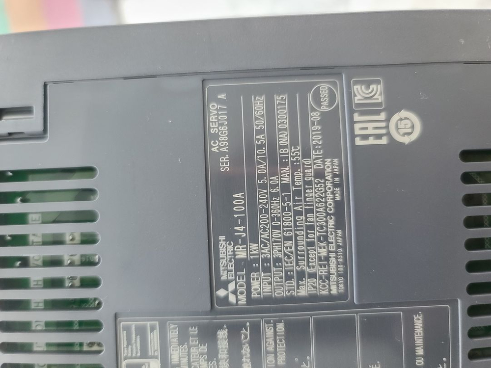 미쯔비시 서보드라이브 mr-j4-100a 이미지