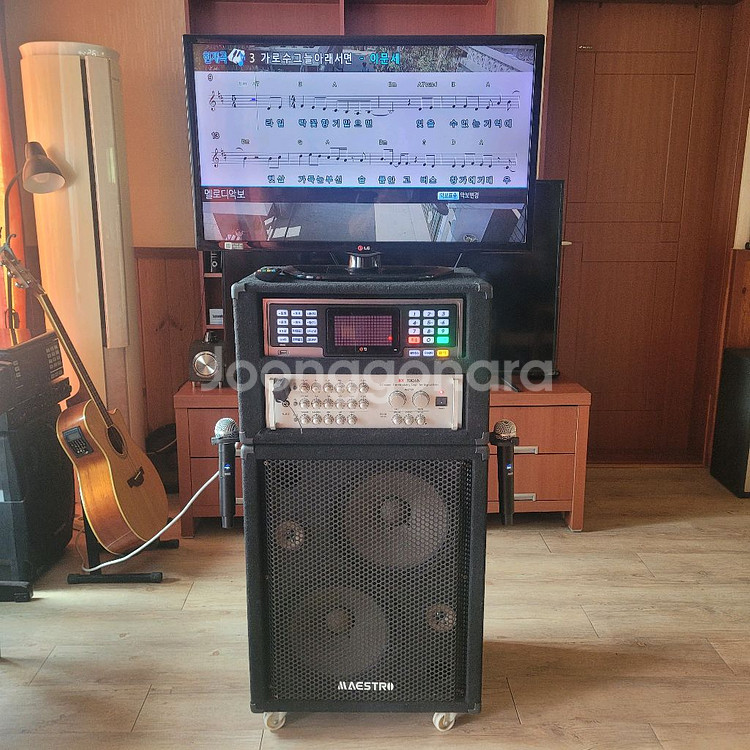 이동식 노래방 반주기 풀세트--5