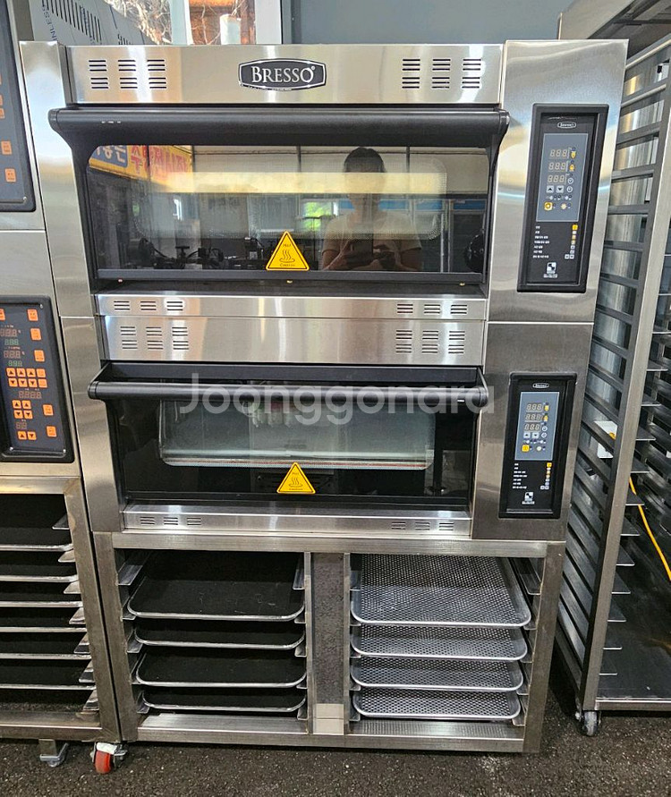 한영 BRESSO 1매 2단 오븐+ 하부랙 10매--0