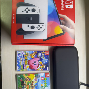 닌텐도 스위치 OLED 화이트(닌텐도 칩 + 케이스)