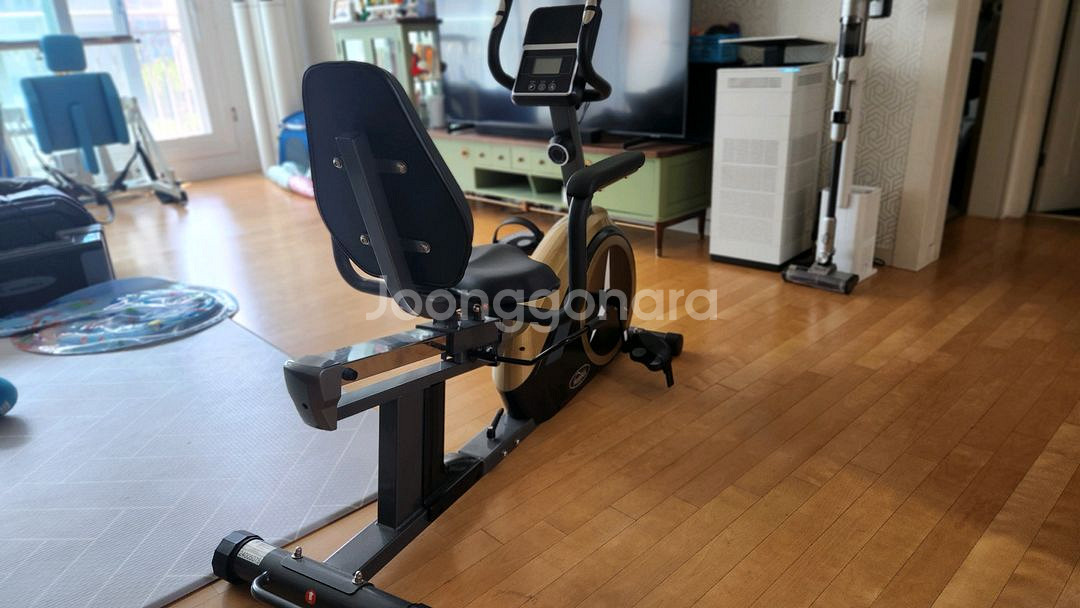 해피런 좌식 실내자전거--1