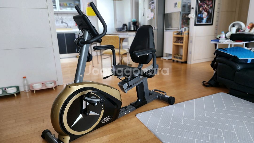 해피런 좌식 실내자전거--0