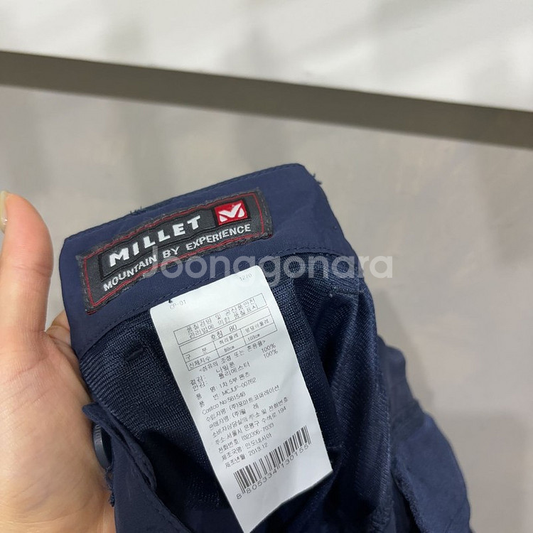 (28~29인치) 밀레 등산 아웃도어 밴딩 반바지--5