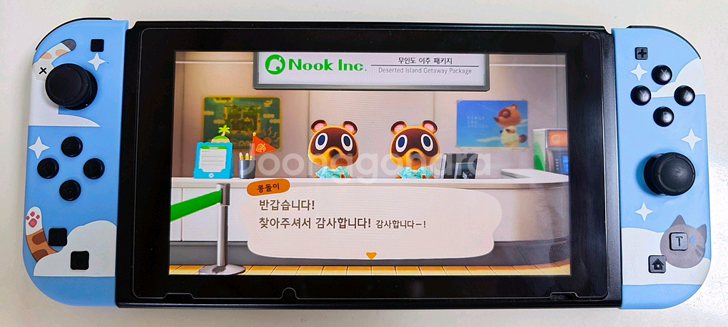 닌텐도스위치 ㅋㅍ가능 모델 + 동숲 게임칩 포함--2
