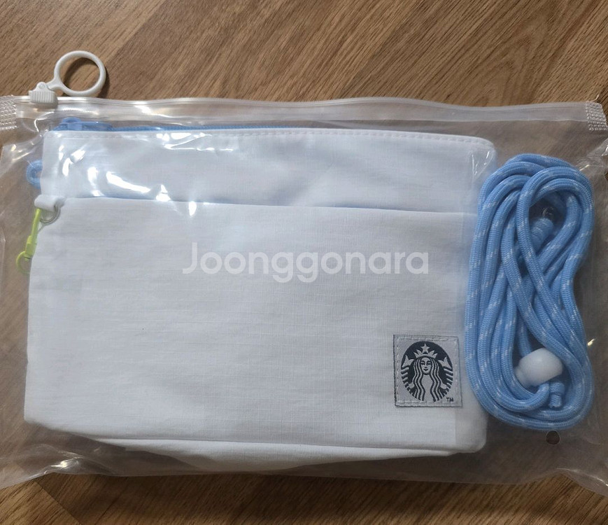 스타벅스 데일리 파우치 백 화이트--0