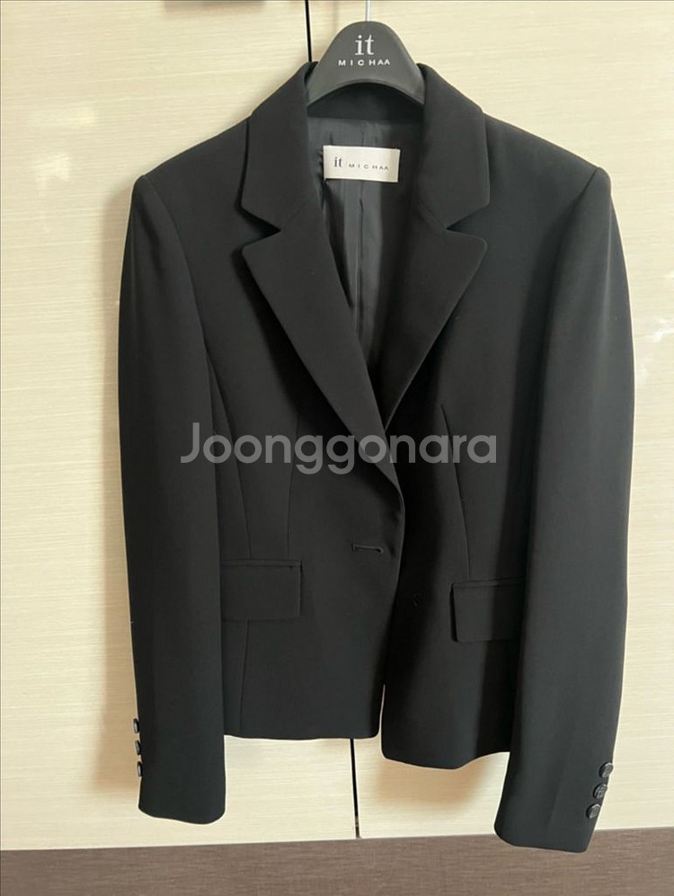 잇미샤 블랙 정장 세트 자켓 스커트--0