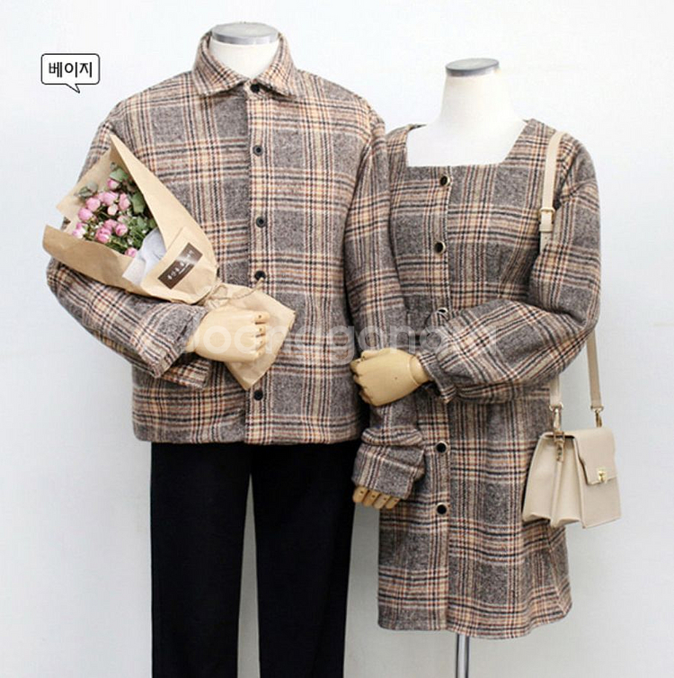 셔츠&원피스세트 커플룩 시밀러룩--0