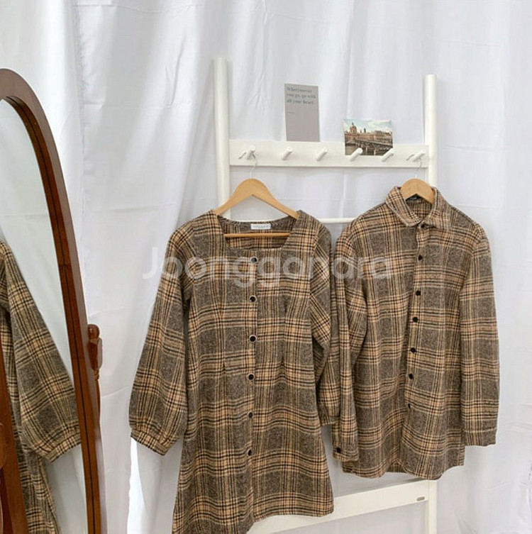 셔츠&원피스세트 커플룩 시밀러룩--1