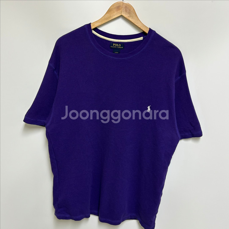 [남자 105]폴로랄프로렌 퍼플 와플 반팔티셔츠--2