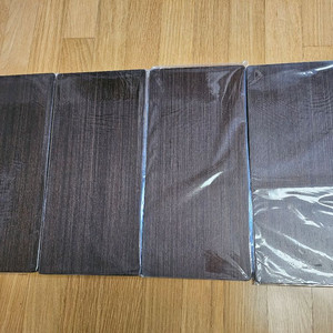 긴직사각 나무매트 2p