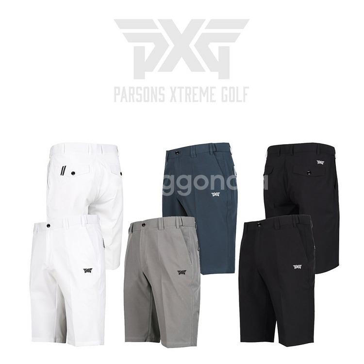 PXG 골프웨어 남성 히든 밴드 투라인 스판 하프 팬츠--0