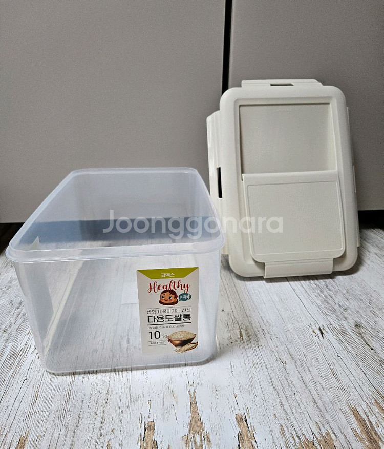 코맥스 10kg 쌀통- 냉장고 안에 넣고 사용 가능해요--6