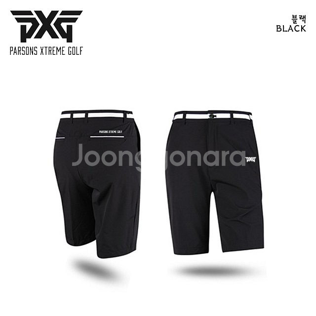 PXG 골프웨어 남성 히든밴드 냉감 자수로고 하프 팬츠--5