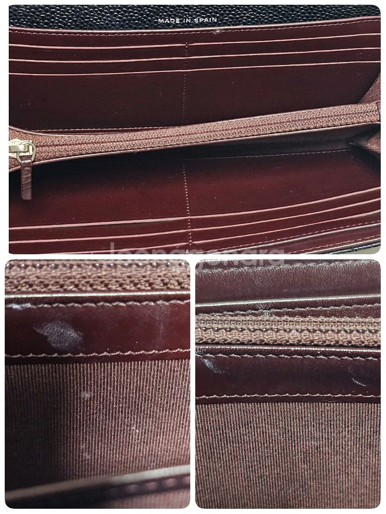 정품 샤넬 은장 캐비어 장지갑 (19번대)--7