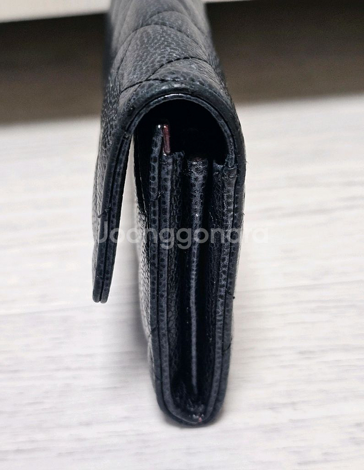 정품 샤넬 은장 캐비어 장지갑 (19번대)--2