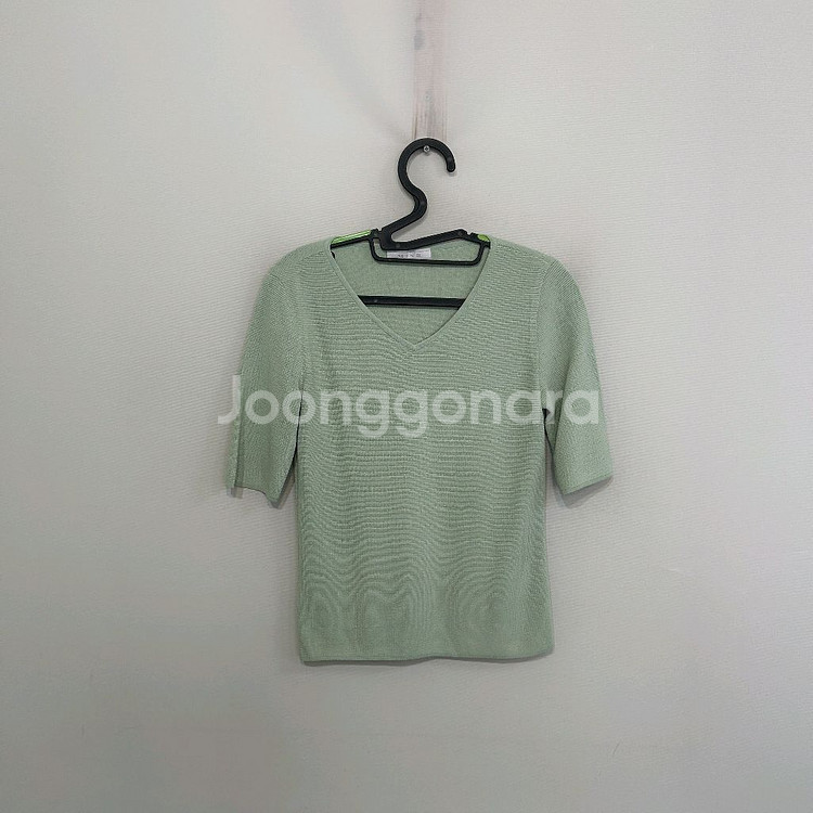 한섬 마인 반팔 니트 90--0