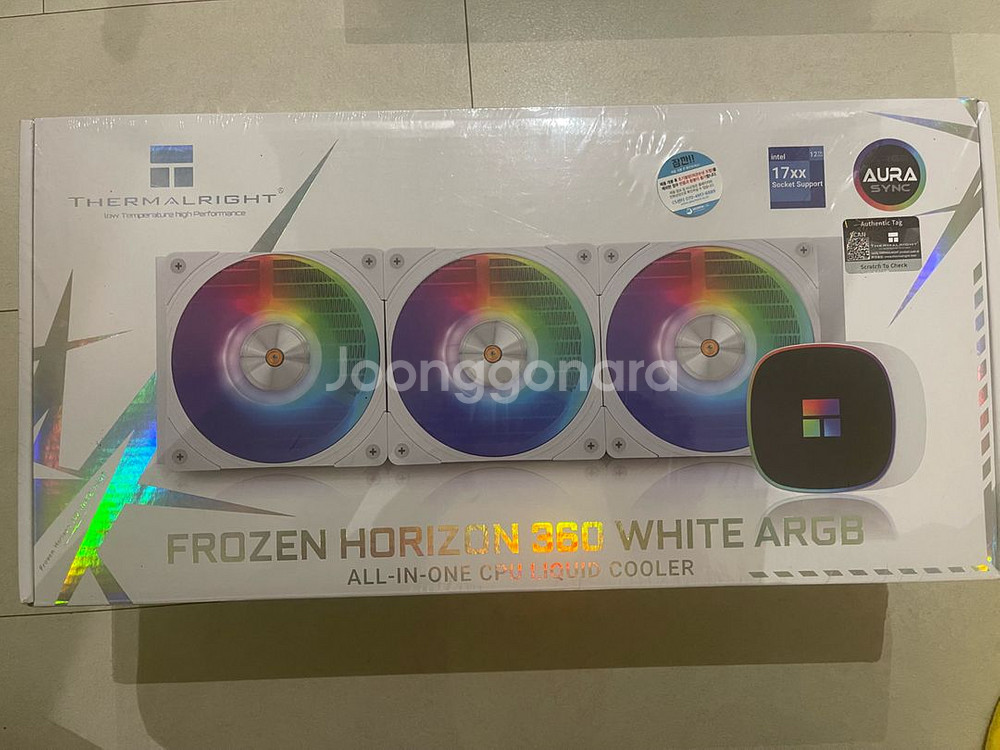 미개봉 써멀라이트 프로즌 호라이즌360 ARGB 화이트--0
