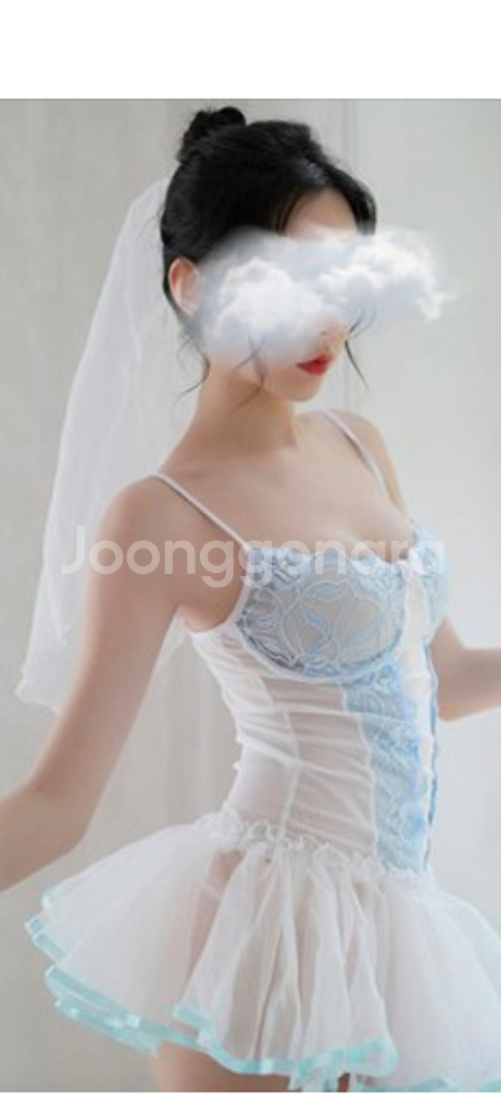 이벤트 화이트 웨딩 집게핀 면사포--1