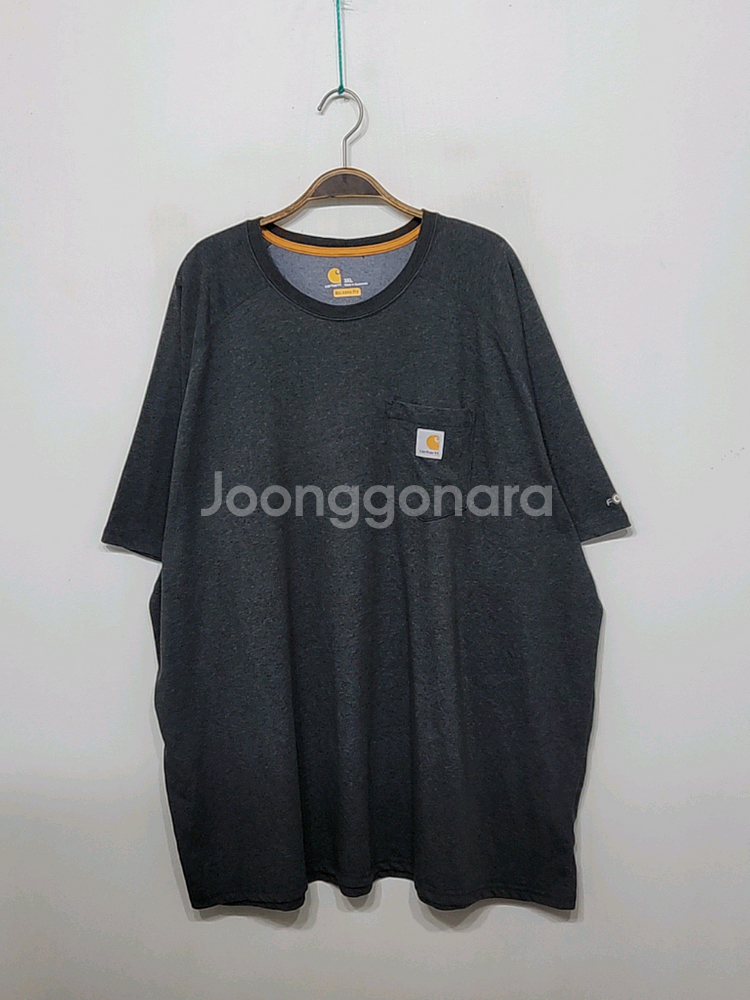 칼하트 빅사이즈 반팔티 차콜 포켓 티셔츠 아메카지--0