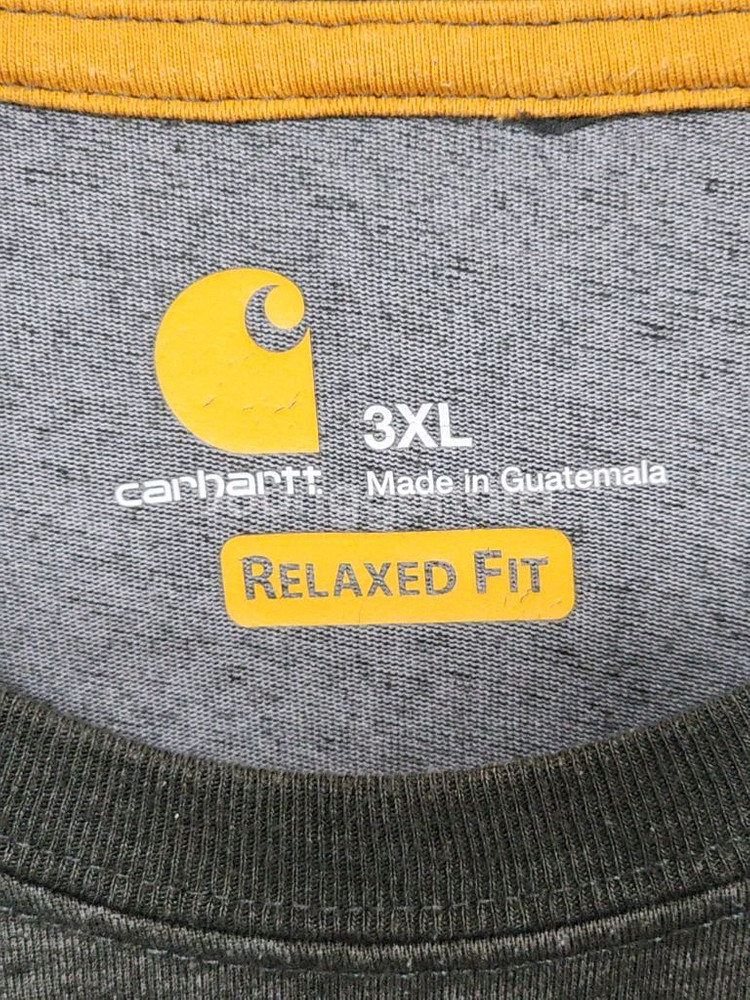 칼하트 빅사이즈 반팔티 차콜 포켓 티셔츠 아메카지--2