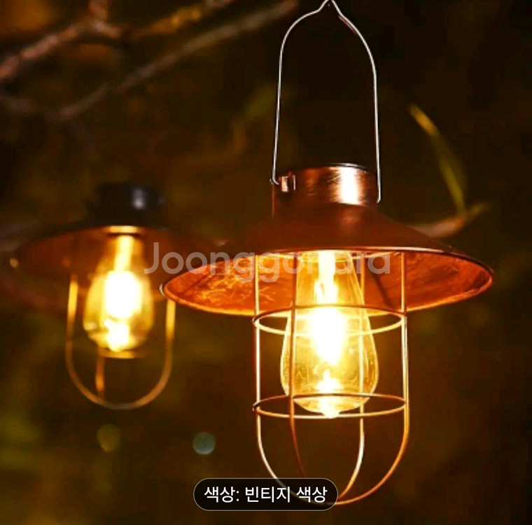 새상품)태양광 빈티지 렌턴 캠핑 정원장식--3