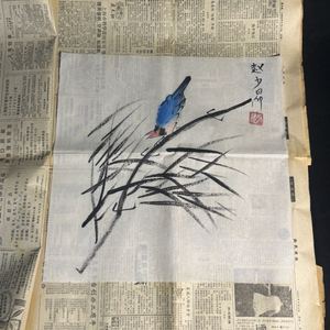 [골동품/그림] 자오샤오앙 채색화 5점(조류화 연작)(