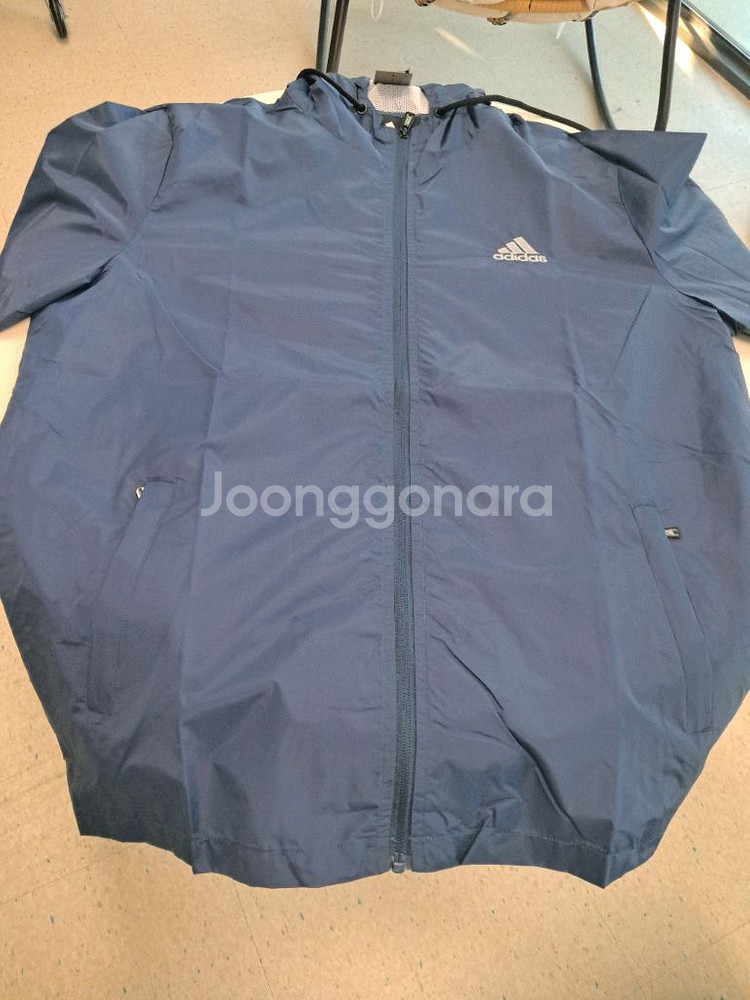 아디다스 남성 블루 바람막이 2XL--8