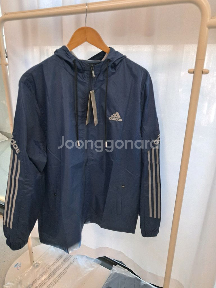 아디다스 남성 블루 바람막이 2XL--7