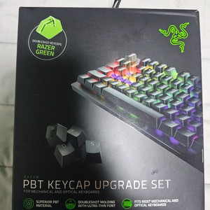레이저 pbt 그린키캡