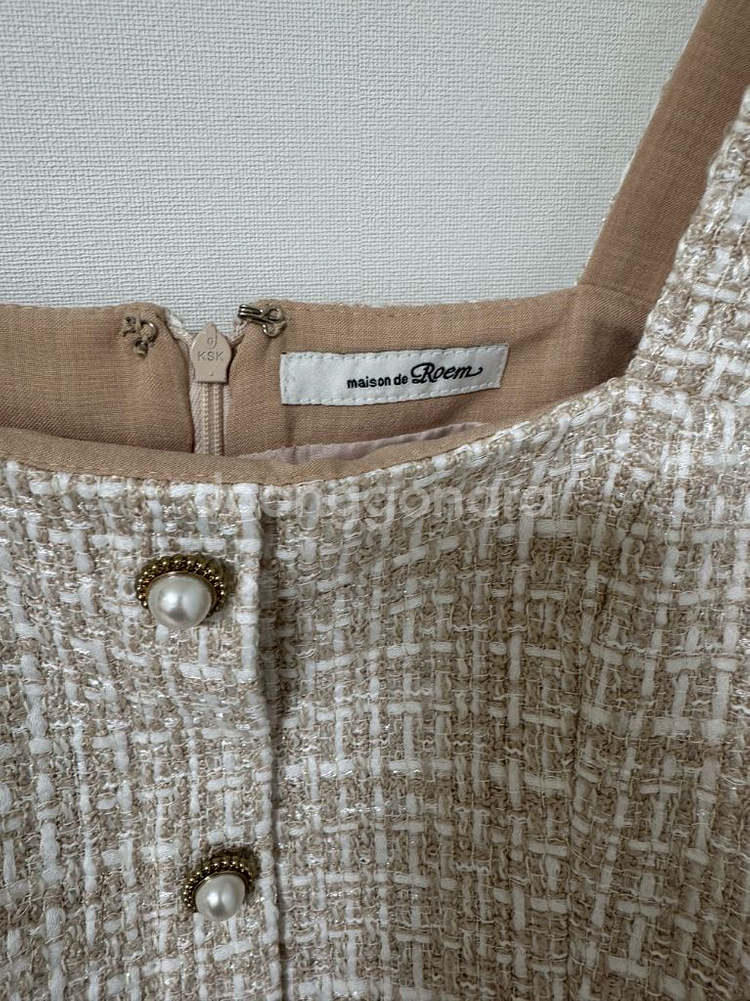 로엠 트위드 원피스--1