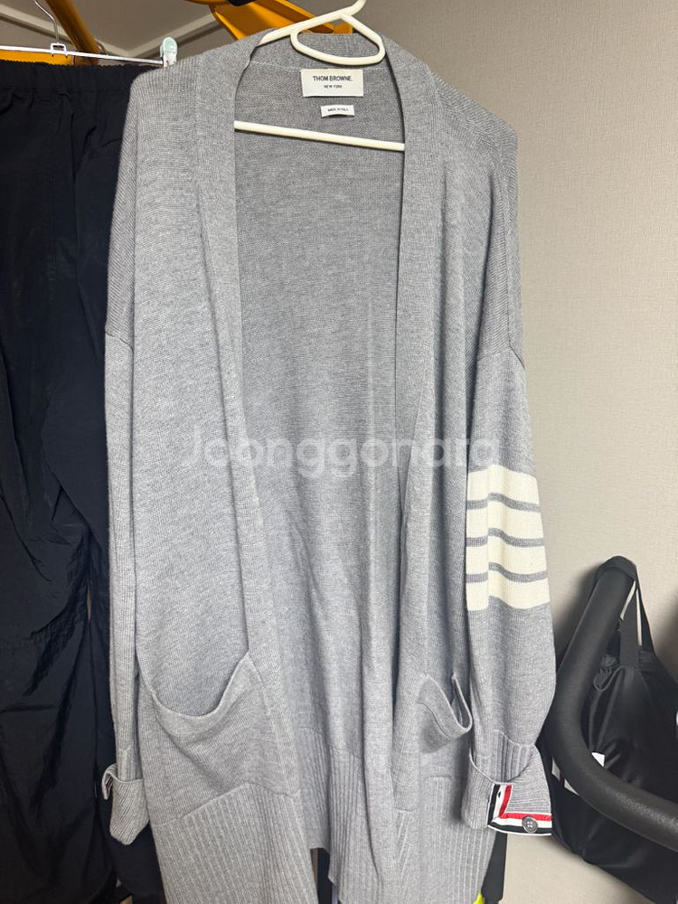 톰브라운 메리노 울 롱가디건--1