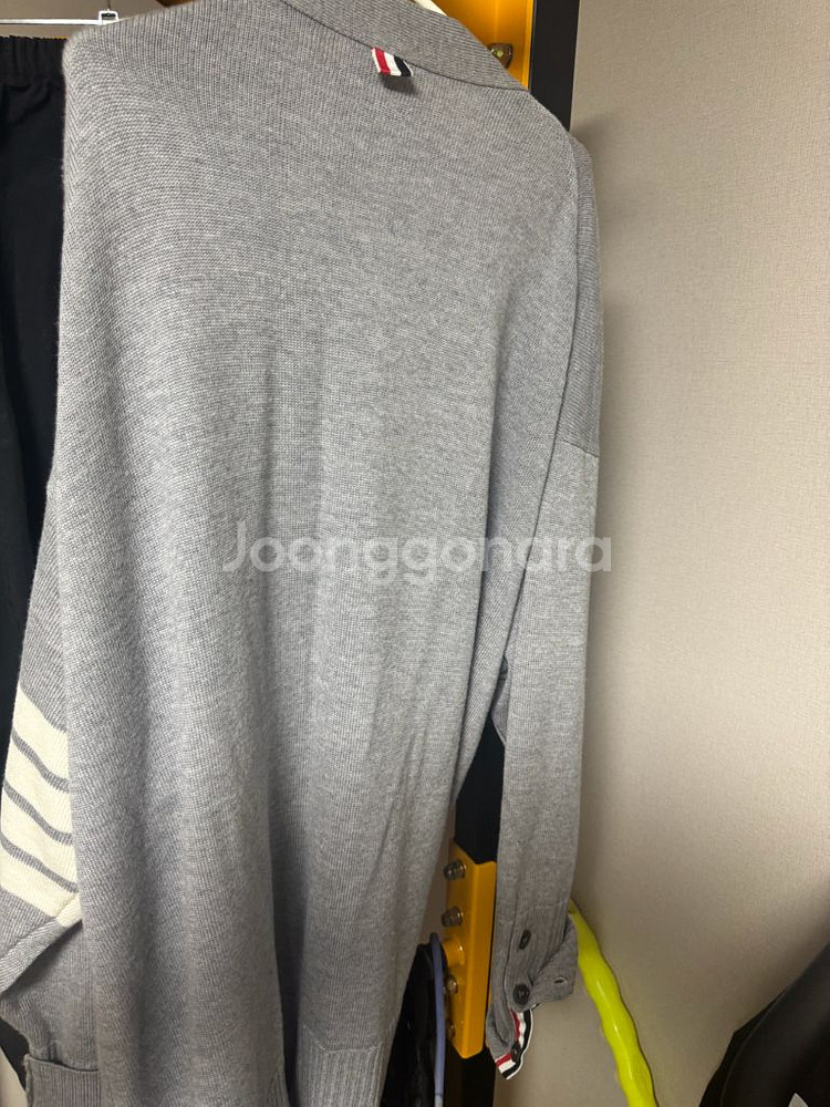 톰브라운 메리노 울 롱가디건--3