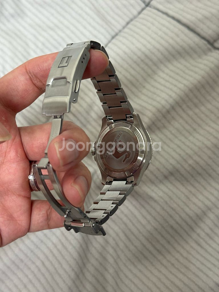 티쏘 씨스타 쿼츠 36mm 청판 민트급--3