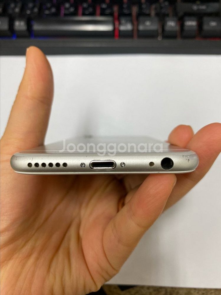 아이폰6 실버 액정SS급 64G 인스타--6