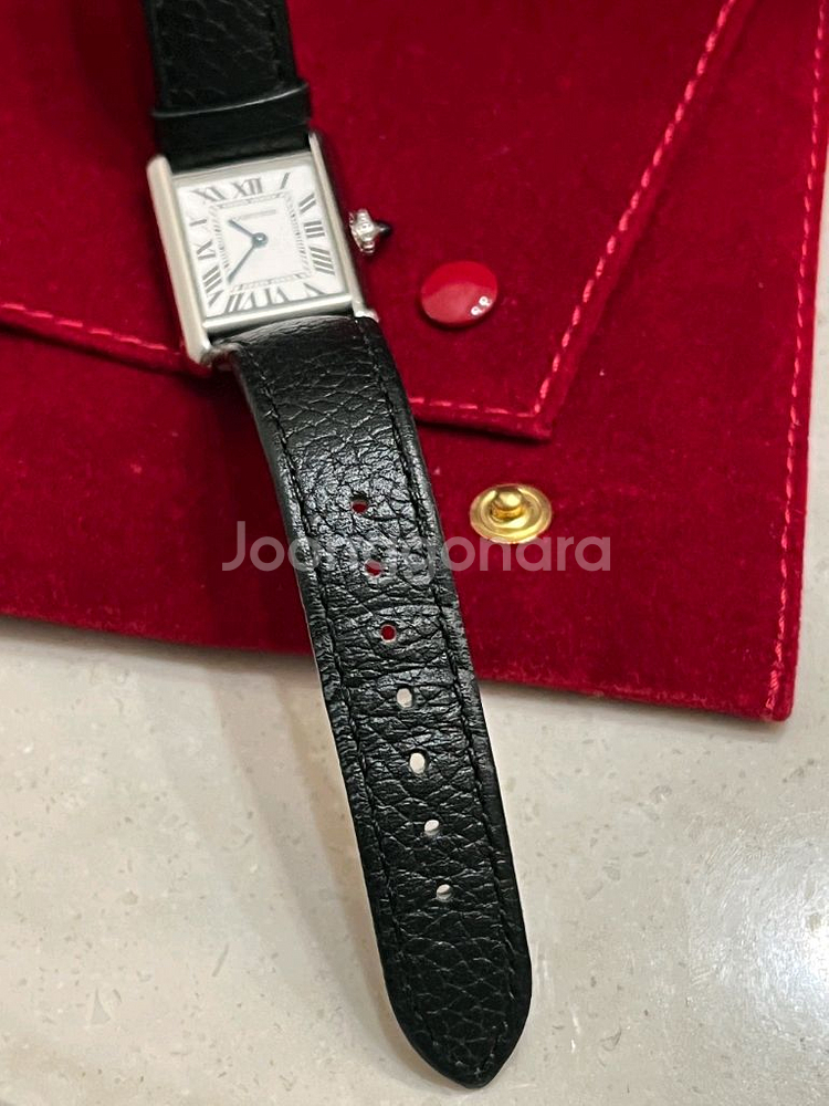 까르띠에 탱크머스트 스틸 스몰--6
