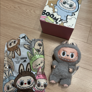 팝마트 정품 라부부 마카롱 참깨 세서미빈 인형 키링