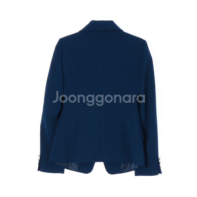 [S]모조에스핀 딥블루 하프 블레이저 테일러드재킷--4