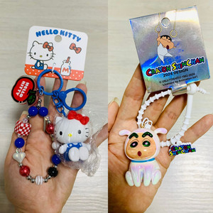 헬로키티 키링 + 휜둥이 짱구 키링 새상품