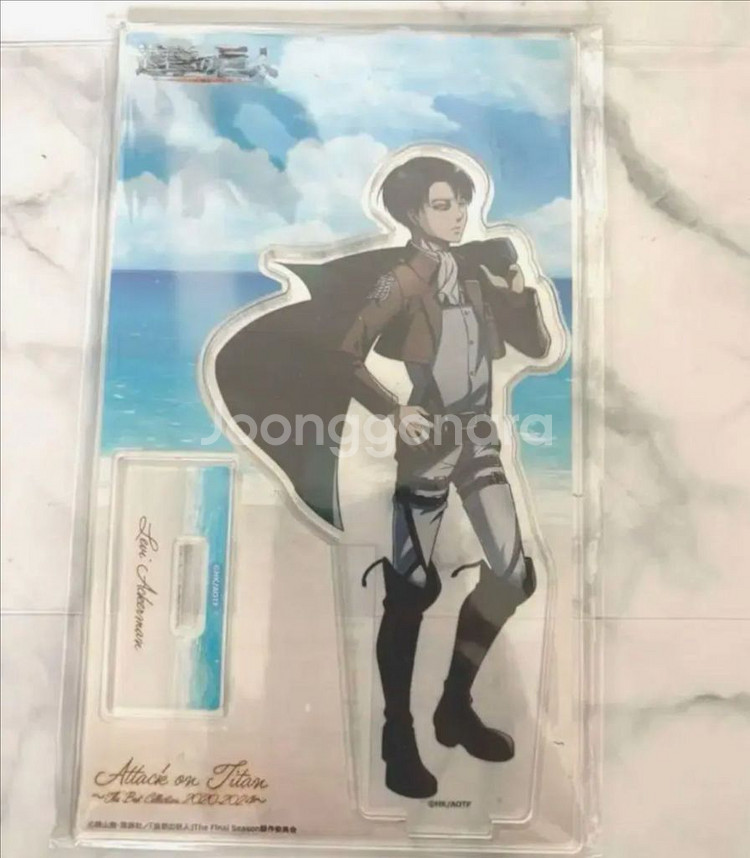 [희귀] 진격의거인 리바이 아커만 바다 아크릴 스탠드--0